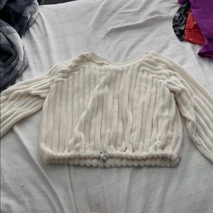 Girls cute striped fur sweater